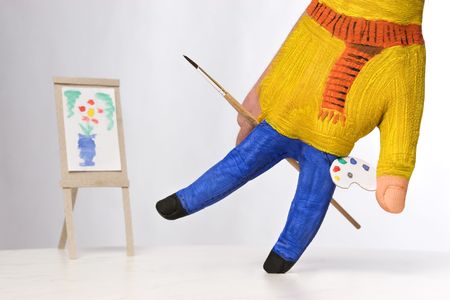 happy painterの写真素材