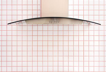 kitchen element with small ceramic tileの写真素材