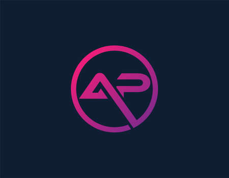 A and P letter vector design. Graphic design element.のイラスト素材
