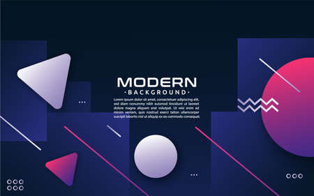 Blue background with geometric abstract shape element. Graphic design element.のイラスト素材