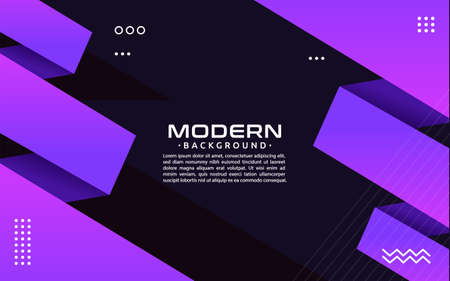 Geometric triangle purple background design. Graphic design element.のイラスト素材