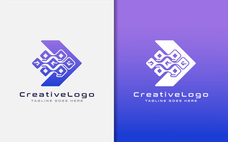 Creative Logo Design Based Arrow Shape. Usable For Brand and Company, Vector Logo illustration. Graphic Design Element.のイラスト素材