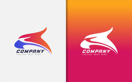 Creative Logo Based Eagle Head Shape. Usable for Brand and Company. Vector Logo Illustration. Graphic Design Element.のイラスト素材