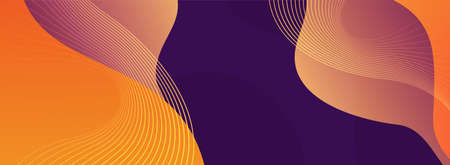 Dynamic Purple and Orange with Simple Minimalist Style Concept Background Design. Graphic Design...