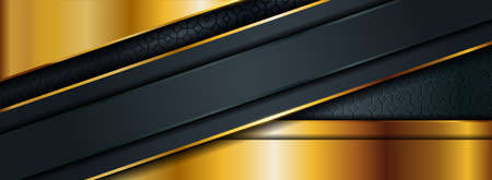 Luxury Dark Background Combined with Golden Element. Graphic Design Element.のイラスト素材