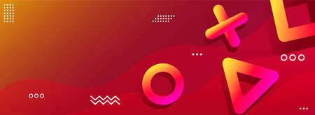 Abstract Minimalist Orange Background Design Combined with Modern Geometric Shape. Graphic Design...