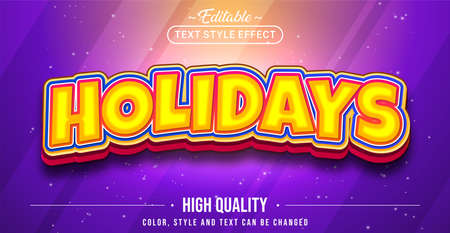 Editable text style effect - Hipster text style theme. Graphic Design Elementのイラスト素材