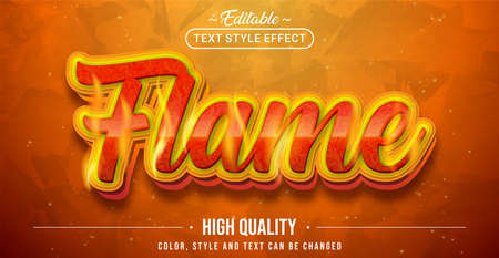 Editable text style effect - Hipster text style theme. Graphic Design Elementのイラスト素材
