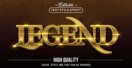 Editable text style effect - Hipster text style theme. Graphic Design Elementのイラスト素材