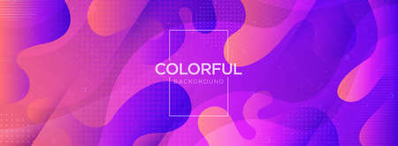 Abstract Colorful Purple and Pink 3d Fluid Background. Modern Futuristic Dynamic Background Style. Usable for Background, Wallpaper, Banner, Poster, Brochure, Card, Web, Presentation. Vector Illustration Design Template. Graphic Design Element.のイラスト素材