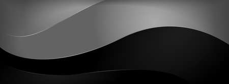 Black and White with Dynamic Shape Minimalism Background Design. Graphic Design Element.のイラスト素材