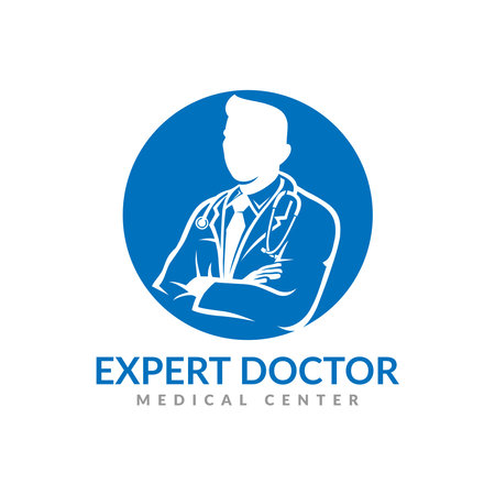 Expert Doctor, Medical Center Logo Design.のイラスト素材