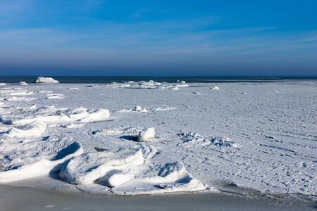 Frozen seaの写真素材