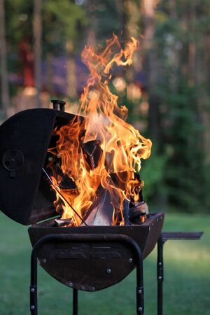 Outdoor barbecue grillの写真素材