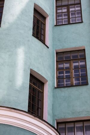 Old wall of an european houseの写真素材