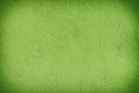 Green color plaster wall with old textureの写真素材