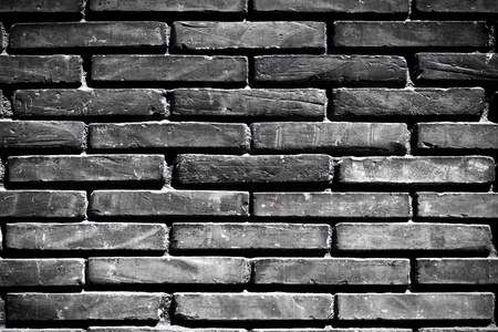 Brick wall background dark edgedの写真素材