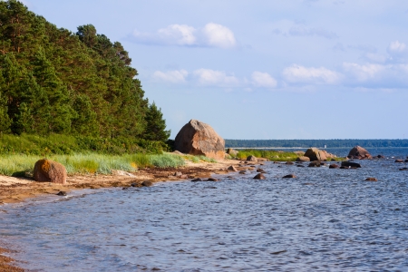 The Baltic Sea coast lineの写真素材