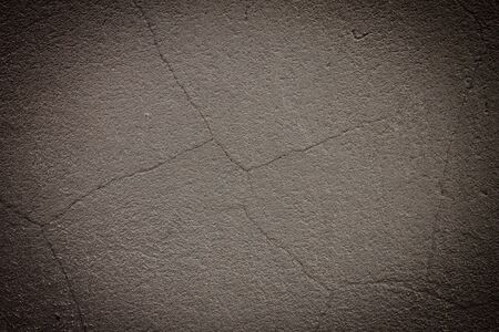 Vintage grey painted plaster wall background. Dark edgedの写真素材