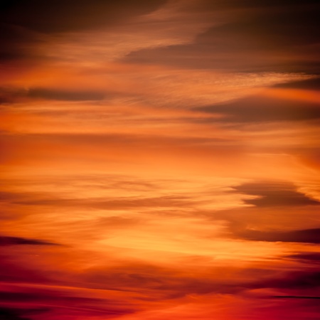Dramatic sunset over the sea. Sky backgroundの写真素材