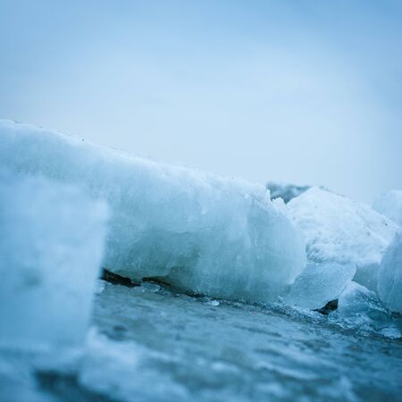 Ice closeup on the sea