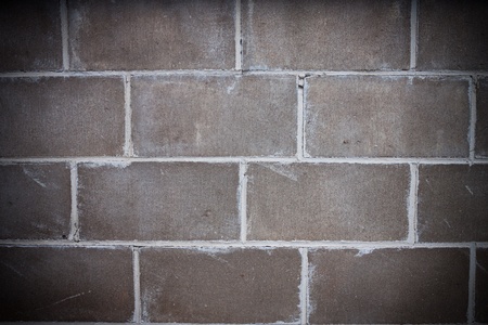Closeup of bricks in dark wall backgroundの写真素材