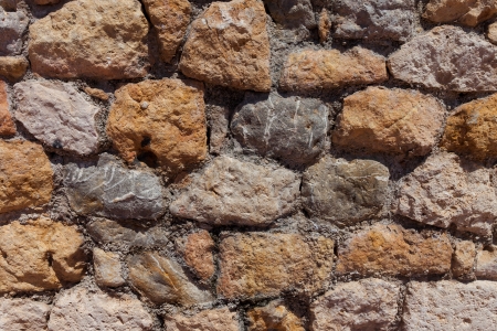 The old stone wall background textureの写真素材