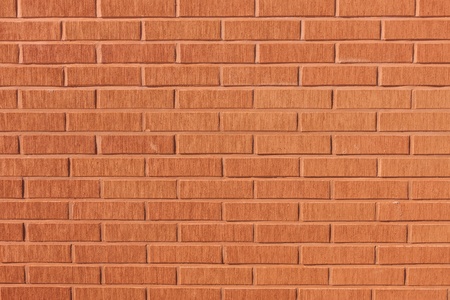 Color photo of a red brick facade wallの写真素材