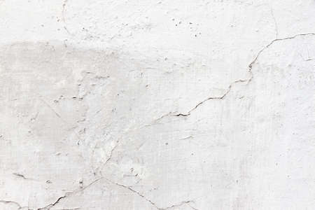 White background wall texture - crackedの写真素材