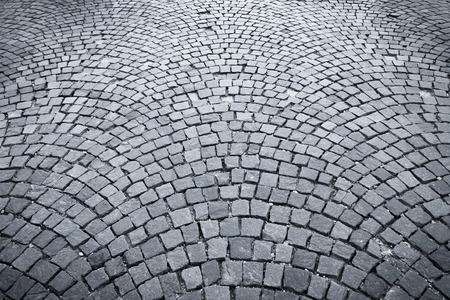 The stone pavement as the background textureの写真素材