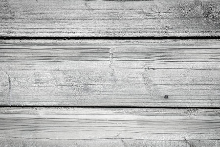 Old wooden painted and chipping paint textureの写真素材