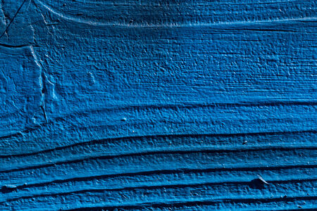 Plank of wood painted in blue textureの写真素材