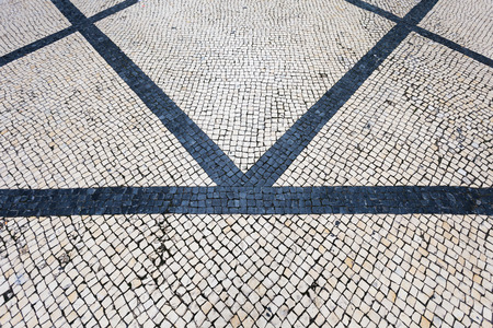 tiled floor in portuguese traditional style