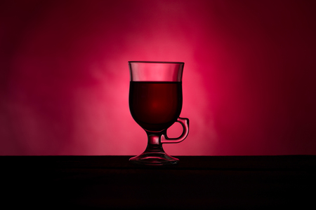 Hot wine for winter and Christmasの写真素材