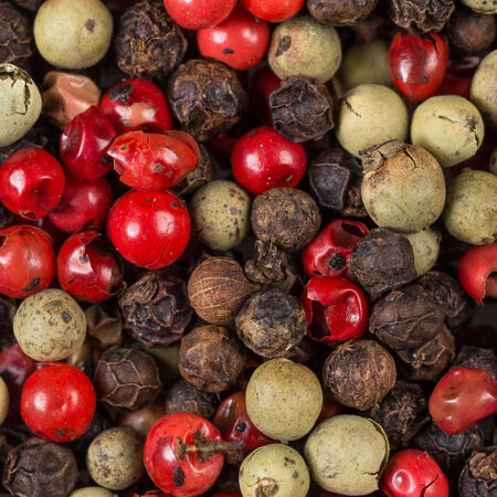 Colored peppers mix close up as a backgroundの写真素材
