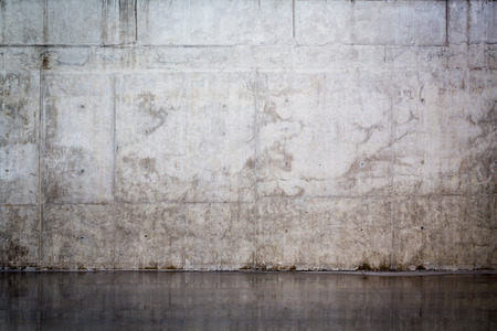 Grungy and smooth bare concrete wall for backgroundの写真素材