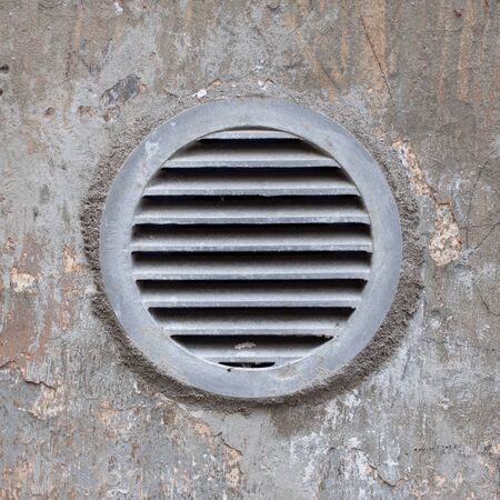 metal ventilation window on wall background