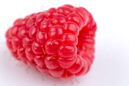 Fresh raspberry isolated on a white background