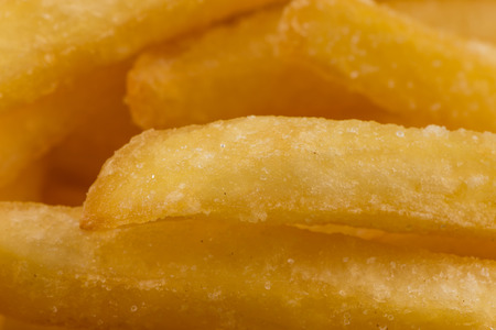 Fried french fry potatoes closeup for backgroundの写真素材