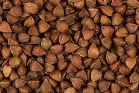 Buckwheat texture high-quality photograph of premium buckwheat seedsの写真素材