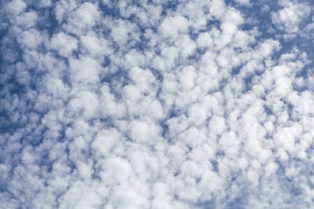 Fluffy clouds, sunny day, sunshine, blue skies, white clouds