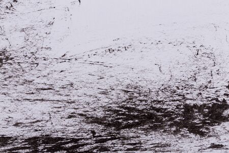 Black paint isolated on white paper background