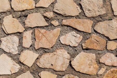 wall of stones as a texture for background