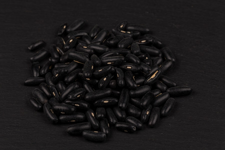 Black eyed peas beans pile close up shotの写真素材