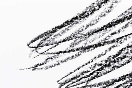 black white skatch crayons strockes texture backgroundの写真素材