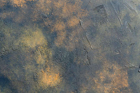 abstract brown chocolate metallic  background texture concrete or plaster hand made wallの写真素材