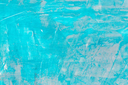 abstract blue background texture concrete or plaster hand made wallの写真素材
