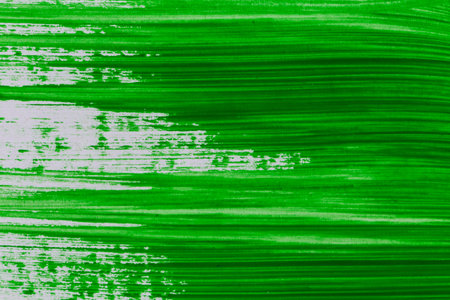 acrylic green paint texture background hand made brush on paper