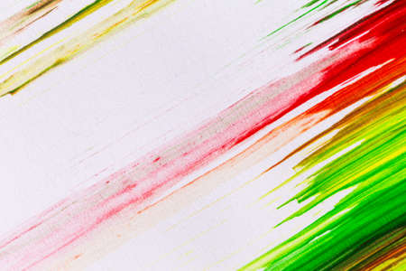 acrylic paint texture background multi color red green yellow brown orangeの写真素材