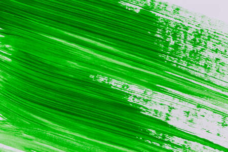 acrylic green paint texture background hand made brush on paper